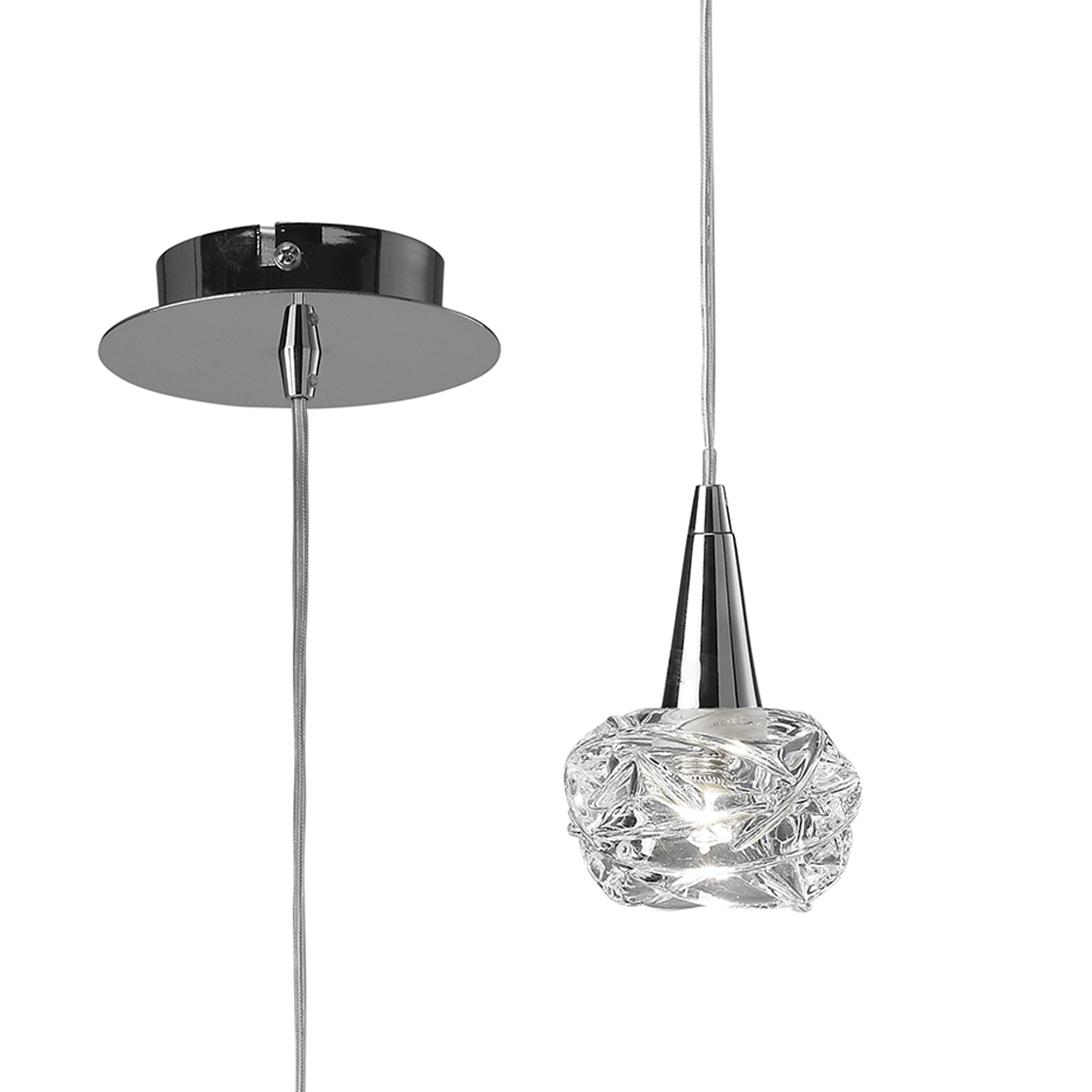 Maremagnum Polished Chrome Ceiling Lights Mantra Single Pendant Maremagnum Polished Chrome Ceiling Lights Mantra Single Pendant